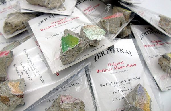 Large Authentic Piece of the BERLIN WALL with Certificate of Authenticity - Historic German Artifact Souvenir from Europe