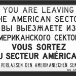 New Tin sign 'Checkpoint Charlie' 4 Languages 'You are leaving...'