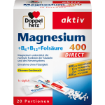 Doppelherz Magnesium 400 + vitamins B6 + B12 + folic acid direct granules 20 pcs., 24 g
