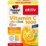 Doppelherz Vitamin C 1,000 + D3 + Zinc Depot Tablets 30 St., 42.9 g